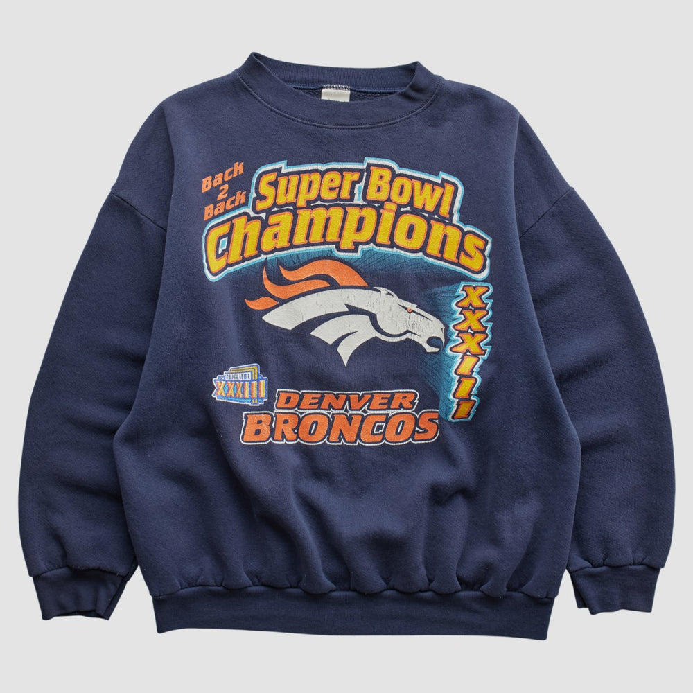 Denver Broncos Fanatics Logo 7 1999 Pullover Sweatshirt