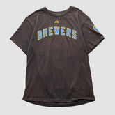Milwaukee Brewers Majestic 2000s T-shirt | MLB For sale