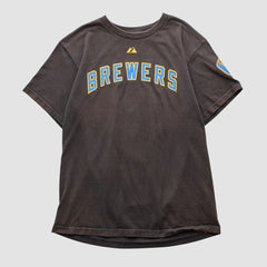 Milwaukee Brewers Majestic 2000s T-shirt | MLB For sale