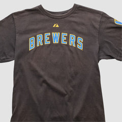 Milwaukee Brewers Majestic 2000s T-shirt | MLB For sale