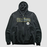 Pittsburgh Steelers Fanatics Reebok 2000s Hooded Full Zip Sweatshirt