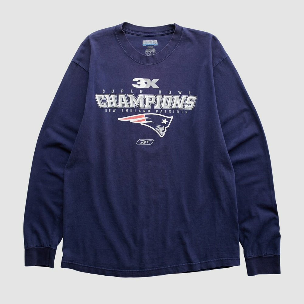 New England Patriots Fanatics Reebok 2000s Long Sleeve T-shirt