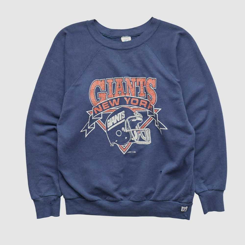 New York Giants Fanatics Logo Athletic 90s Pullover Sweatshirt