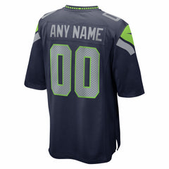 Seattle Seahawks Nike Super Bowl LX Patch Custom Game Jersey