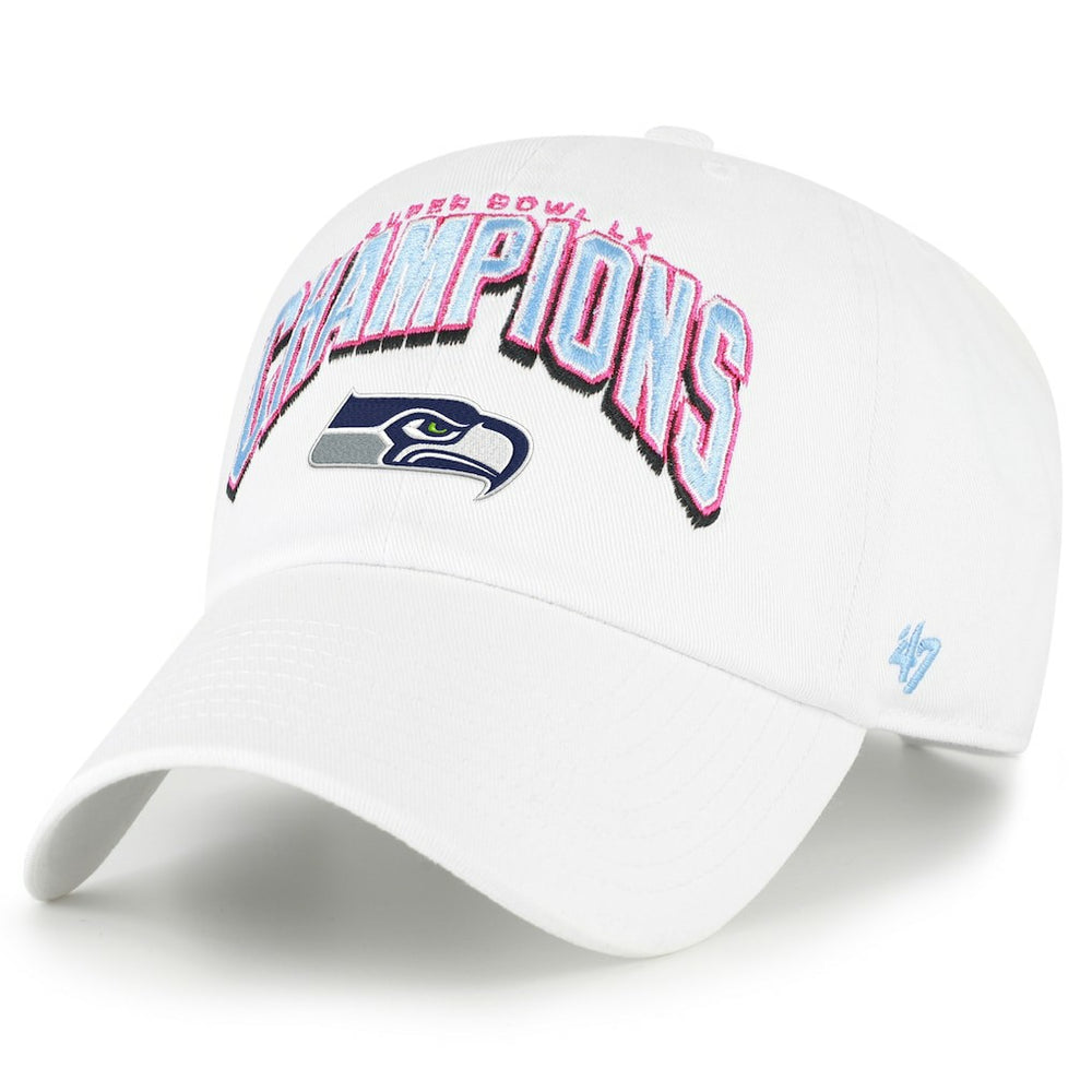 Seattle Seahawks Champion '47 Super Bowl LX s Side Patch Clean Up Adjustable Hat