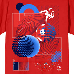 France National Team Abstract Art T-Shirt Red