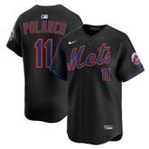 Jorge Polanco New York Mets Alternate Limited Jersey - Black