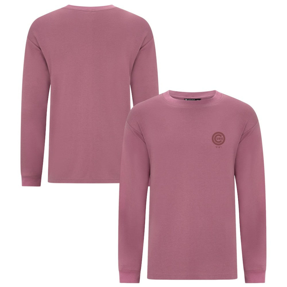 Chicago Cubs Levelwear Bridal Rose Luxe Signature Long Sleeve T-Shirt | MLB Outlet