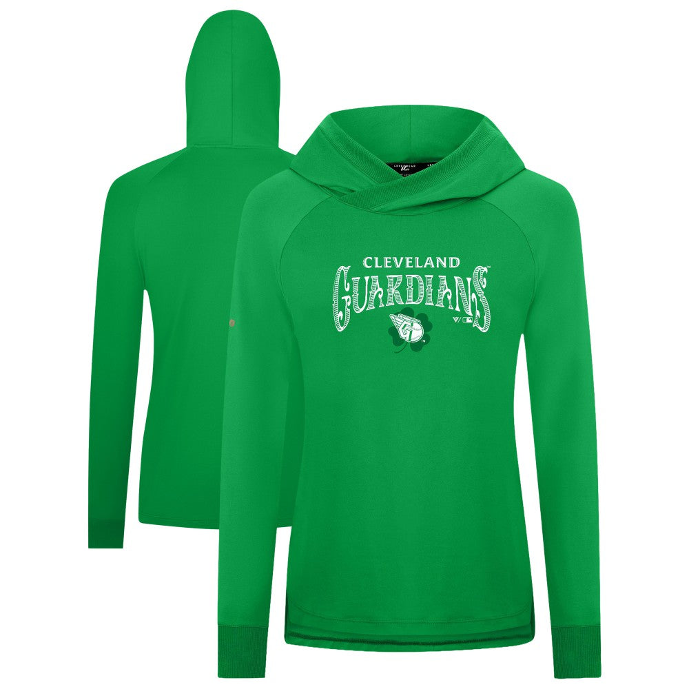 Cleveland Guardians Levelwear Women's St. Patrick's Day Slender Raglan Hoodie | MLB Near me