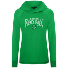Boston Red Sox Levelwear Women's St. Patrick's Day Slender Raglan Hoodie | MLB New