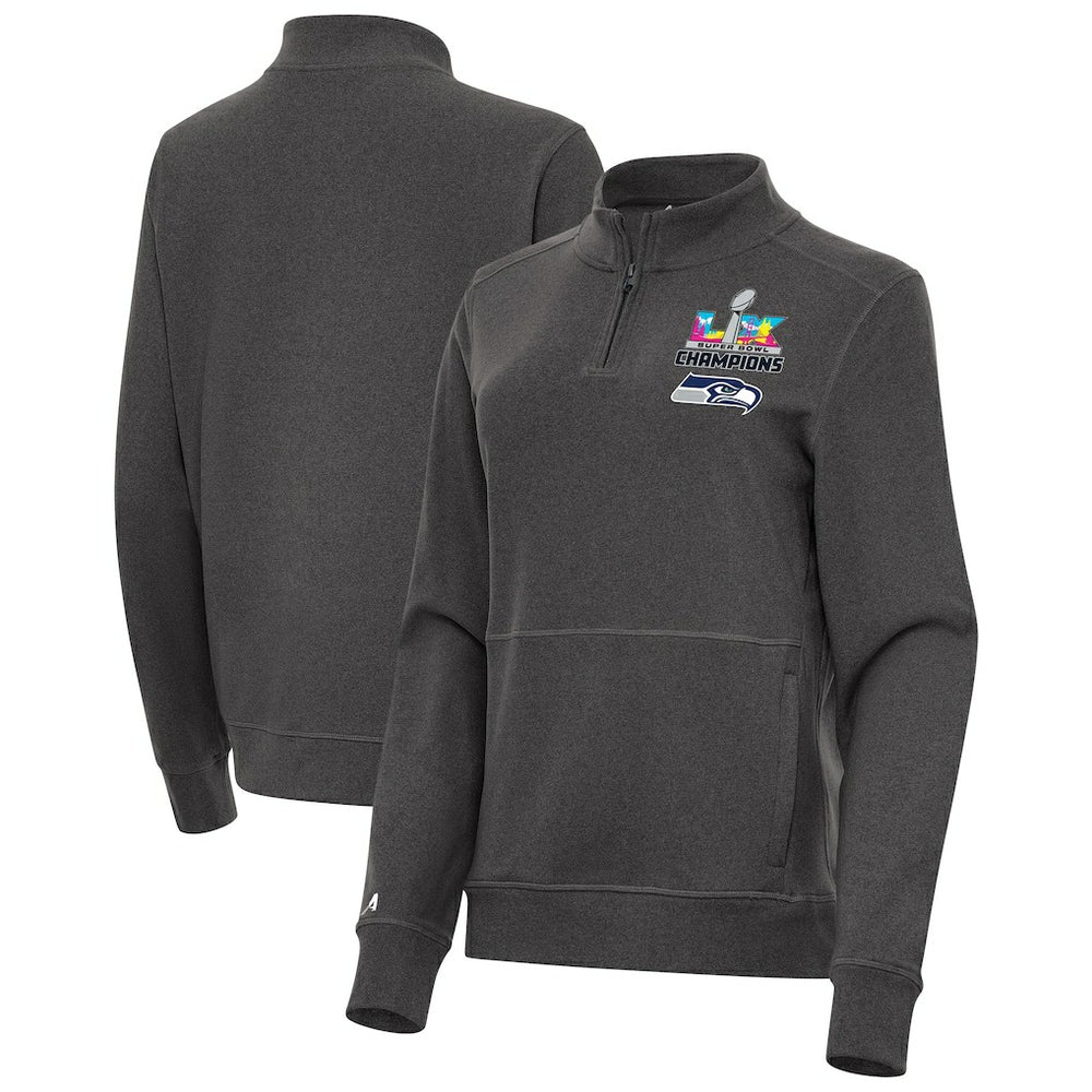 Seattle Seahawks Champion Antigua Women's Super Bowl LX s Crush Quarter-Zip Pullover