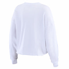 Seattle Seahawks Champion WEAR by Erin Andrews Women's Super Bowl LX s Cropped Long Sleeve T-Shirt