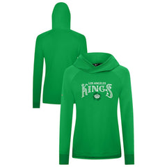 Los Angeles Kings Levelwear Women's St. Patrick's Day Slender Raglan Hoodie For Sale