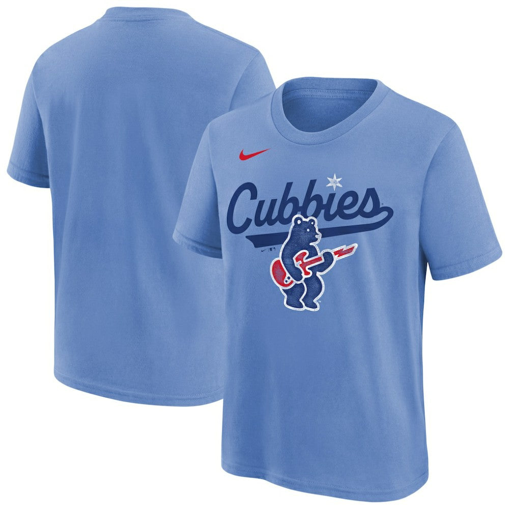 Chicago Cubs Nike Youth Electric Bear Alternate T-Shirt | MLB US