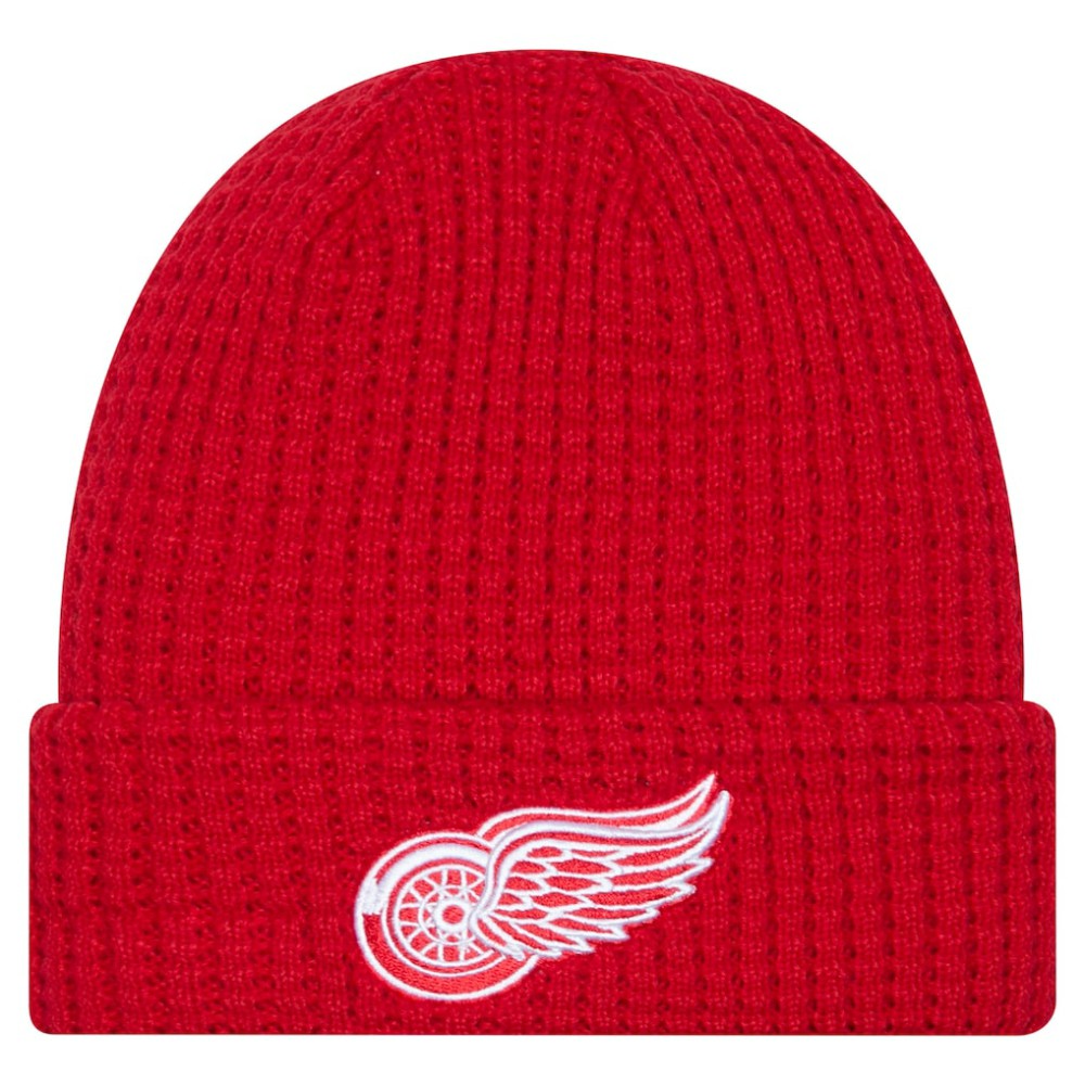 Detroit Red Wings New Era Waffle Cuffed Knit Hat Sale