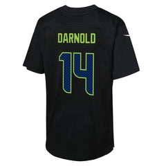 Seattle Seahawks Nike Sam Darnold Youth Super Bowl LX Carbon Fashion Game Jersey