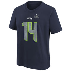 Seattle Seahawks Nike Sam Darnold Youth Super Bowl LX Name & Number T-Shirt