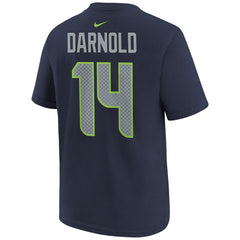Seattle Seahawks Nike Sam Darnold Youth Super Bowl LX Name & Number T-Shirt