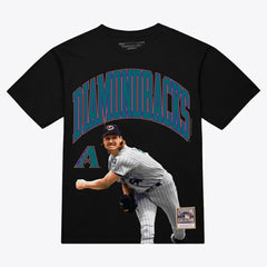 Randy Johnson Arizona Diamondbacks Mitchell & Ness Photo Arch Player Graphic T-Shirt | MLB Outlet