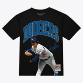 Fernando Valenzuela Los Angeles Dodgers Mitchell & Ness Photo Arch Player Graphic T-Shirt | MLB New