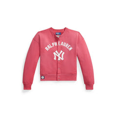 Yankees Polo Ralph Lauren Women's Seasonal Knit Full-Snap Cardigan | MLB Discount