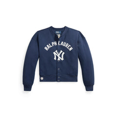 Yankees Polo Ralph Lauren Women's Seasonal Knit Full-Snap Cardigan | MLB For sale