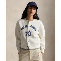 Yankees Polo Ralph Lauren Women's Seasonal Knit Full-Snap Cardigan | MLB Near me
