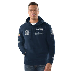 Seattle Seahawks Champion Starter Two-Time Super Bowl s Classic Fleece Hoodie