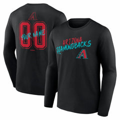 Arizona Diamondbacks Hustle Personalized Name & Number Long Sleeve T-Shirt | MLB US