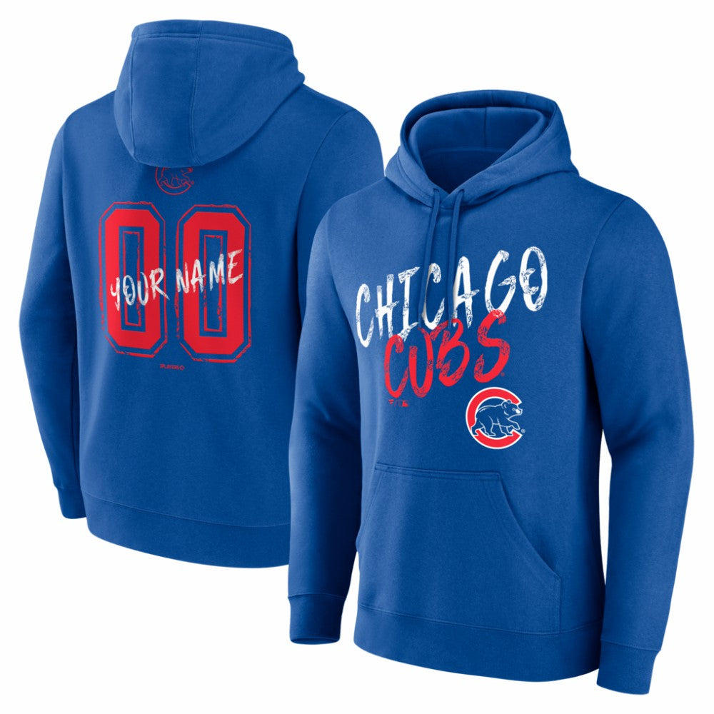 Chicago Cubs Hustle Personalized Name & Number Hoodie | MLB Outlet