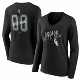 Chicago White Sox Women's Hustle Personalized Name & Number Long Sleeve V-Neck T-Shirt | MLB For sale