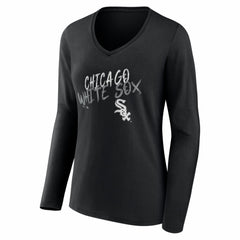 Chicago White Sox Women's Hustle Personalized Name & Number Long Sleeve V-Neck T-Shirt | MLB For sale