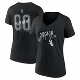 Chicago White Sox Women's Hustle Personalized Name & Number V-Neck T-Shirt | MLB Discount