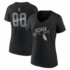 Chicago White Sox Women's Hustle Personalized Name & Number V-Neck T-Shirt | MLB Discount