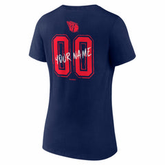 Cleveland Guardians Women's Hustle Personalized Name & Number V-Neck T-Shirt | MLB Discount