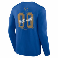 Kansas City Royals Hustle Personalized Name & Number Long Sleeve T-Shirt | MLB Outlet