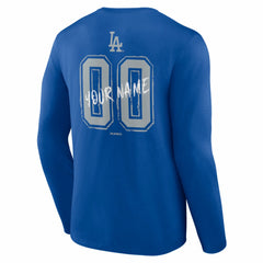 Los Angeles Dodgers Hustle Personalized Name & Number Long Sleeve T-Shirt | MLB Outlet