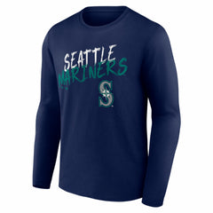 Seattle Mariners Hustle Personalized Name & Number Long Sleeve T-Shirt | MLB Discount