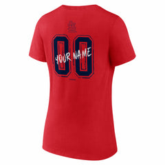 St. Louis Cardinals Women's Hustle Personalized Name & Number V-Neck T-Shirt | MLB Shop