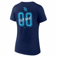 Tampa Bay Rays Women's Hustle Personalized Name & Number V-Neck T-Shirt | MLB Shop