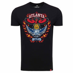 AJ Styles Sportiqe Atlanta Hawks Tri-Blend T-Shirt For Sale