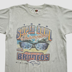 Denver Broncos Fanatics Super Bowl XXXIII Fruit of The Loom 1998 T-shirt