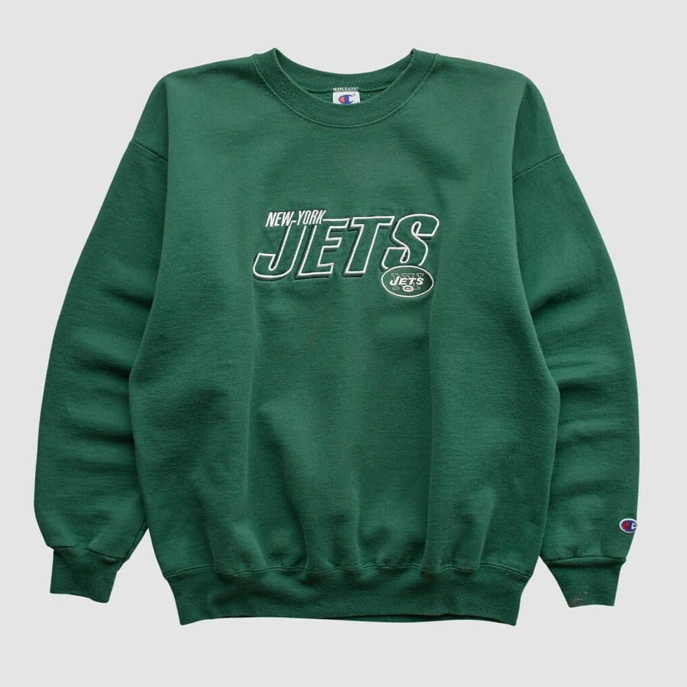 New York Jets Fanatics Champion 2000s Pullover Sweatshirt