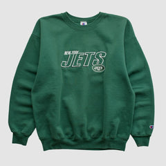 New York Jets Fanatics Champion 2000s Pullover Sweatshirt