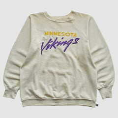 Minnesota Vikings Fanatics Logo 7 80s Pullover Sweatshirt