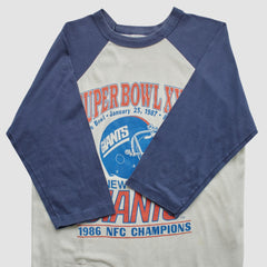 New York Giants Fanatics Super Bowl XXI Trench 1986 T-shirt