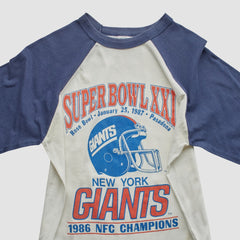 New York Giants Fanatics Super Bowl XXI Trench 1986 T-shirt