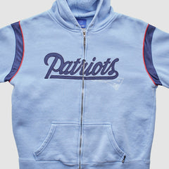 New England Patriots Fanatics Reebok 2000s Hooded Full Zip Sweatshirt