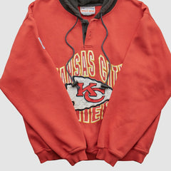 Kansas City Chiefs Fanatics Pro Line 90s Hooded Pullover Sweatshirt