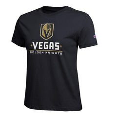 Vegas Golden Knights Champion Women's Wordmark Lockup T-Shirt Discount